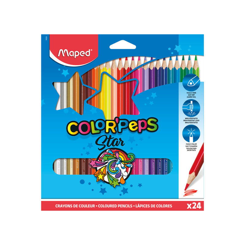 Lapis De cor Maped 24 Cores