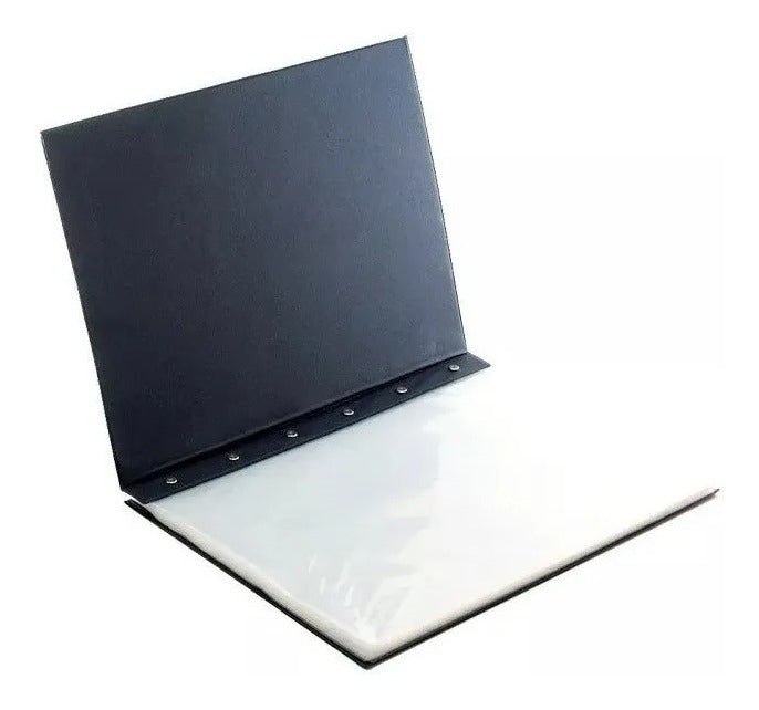 Pasta Catalogo Oficio A4 Com 100 Envelospes Finos E Visor Cor Preto