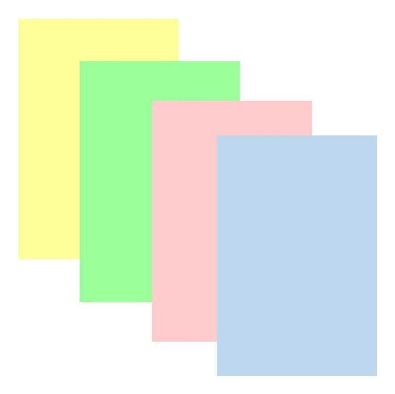 Papel Sulfite A4 Chamequinho Escolar 75g 400 Folhas Colorido Azul Amarelo Rosa Verde